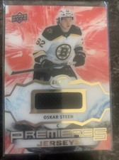 Oskar Steen   2021-22 Ud Ice Hockey Premieres Jersey Patch