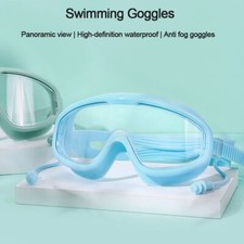 Outdoor Swim Goggles Anti-Fog Wide View Scuba Diving Swimming Glasses Earplugs