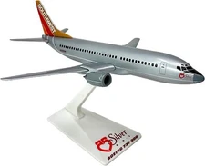 Flight Miniatures Southwest Boeing 737 Silver Desk Display 1/200 Model Airplane