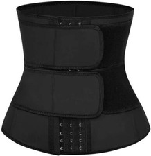 Men Women Waist Trainer Lumbar Lower Back Brace Support Belt Fat Burner Cinchers