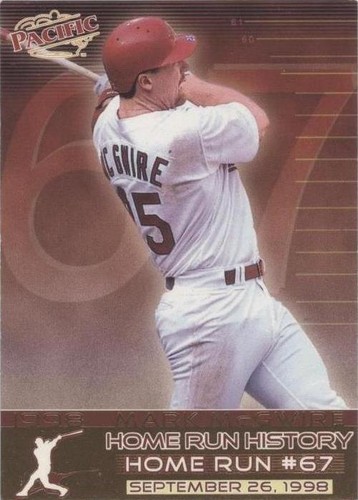 Home Run Headliners XL KEN GRIFFEY JR and MARK McGWIRE 1998 with