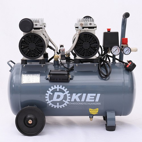 Portable 50L Litre Silent Air Compressor 3.5HP 9.6CFM Oil Free 8 Bar / Low Noise - Picture 2 of 10