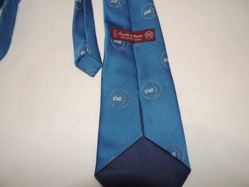 Vintage 1970's Sfodf Made In France Wide Necktie Tie. RARE - Picture 9 of 10