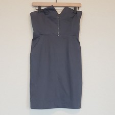alice + olivia Gray Strapless Cocktail Mini Dress Women's X-Small