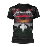 Metallica - Puppets Faded (All Over) Black T-Shirt, Front & Back Print Medium