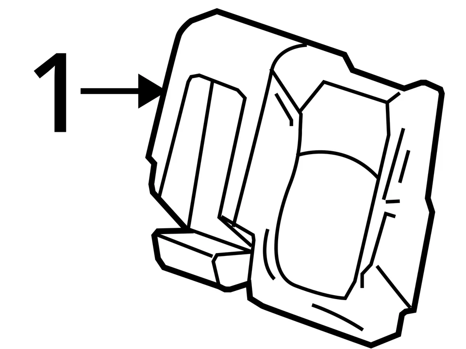 Cojín SATURN OUTLOOK 2007-2008 ASM R/ASIENTO BK LH * 15900819 - NUEVO OEM Foto 3 de 3