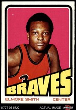 1972 Topps #76 Elmore Smith Braves-BskB RC Kentucky St 7 - NM