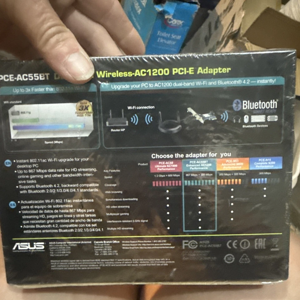 ASUS PCEAC55BTB1 Dual-Band Wi-Fi Adapter - Image 3 of 4