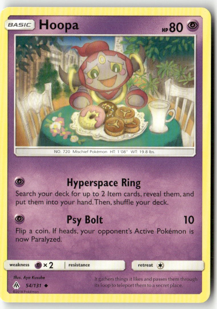 Hoopa 54/131 Uncommon Forbidden Light Pokemon Lightly Played
