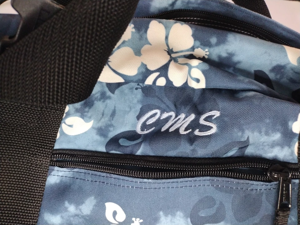 Bolsa de Lona LL BEAN Equipaje de Mano Equipaje de Mano Azul Bordado "CMS" LEER DESCRIPCIÓN Foto 3 de 4