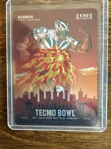 Bo Jackson Battle Arena Tecmo Bowl Quads Saquon Barkley Fire Skyline S218
