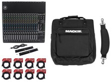 Mackie 1604VLZ4 16-Channel Compact Analog Mixer w/16 ONYX Preamps Bag XLR Cables