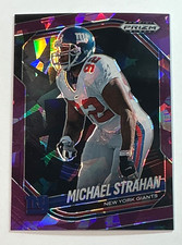 2025 Prizm Black Michael Strahan Purple Cracked Ice Prizm /149 Giants