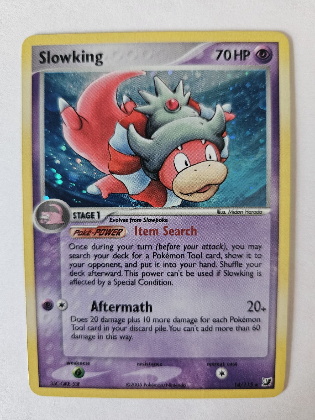 2005 Pokemon EX Unseen Forces Slowking Holo #14/115