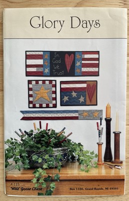 Wild Goose Chase Wall Hanging Quilt Pattern GLORY DAYS Uncut
