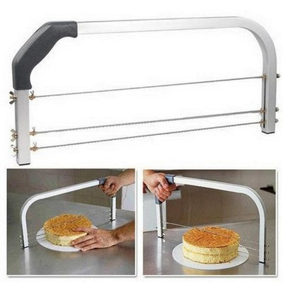 Cake Leveler,3 Blades Adjustable Layer Cakes Cutter Stainless Steel,Bread Cut...