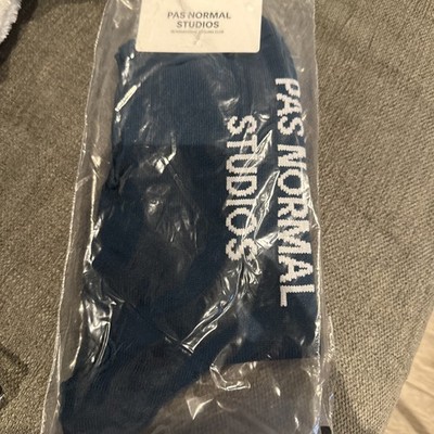 PAS NORMAL STUDIOS Logo Pre-Cut Oversocks Teal Neu mit Etikett Größe L 44-47