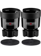 Seven Sparta 2 Pack Car Cup Holder Expander with Adjustable Base,black