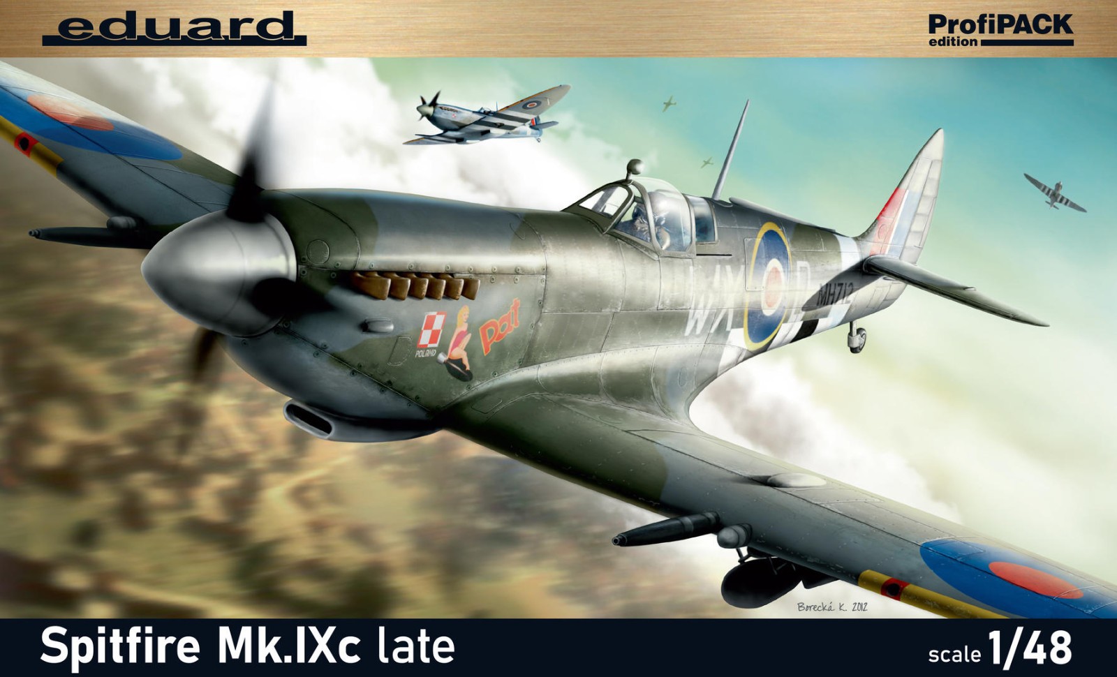 Spitfire Mk. IXc Late Version Eduard 8281 maquette d'avion de chasse 1/48