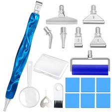 Diamond Painting Art Drill Pen Kit with Screw Stainless Steel Silver Metal Ti...