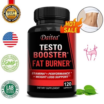 New Testo Capsules Fat Burner Promote Metabolism Male Enhancement 120 Booster