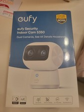 eufy S350 4K Indoor Security Camera Dual Cameras 360  PTZ Baby Monitor 8 Zoom