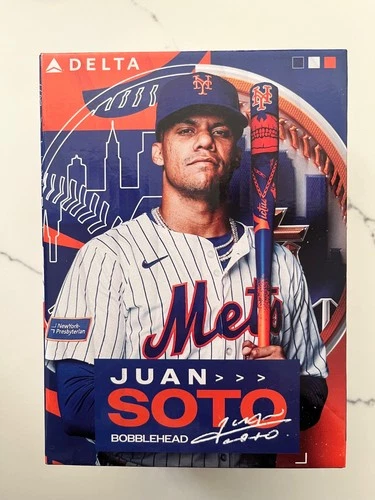 NY METS JUAN SOTO BOBBLEHEAD SGA 8/16/2025 CITI FIELD MLB BASEBALL DELTA