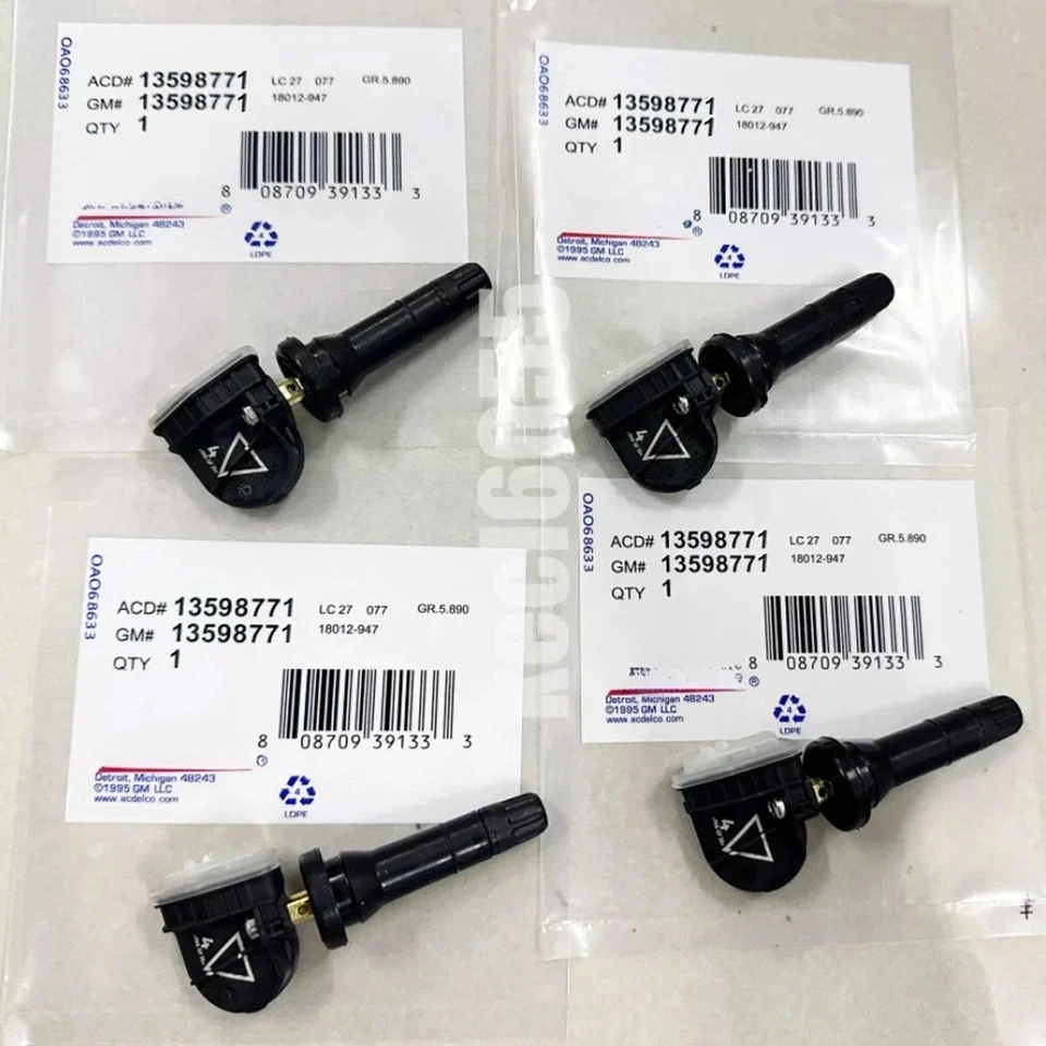 4Pcs GENUINE TPMS TIRE PRESSURE SENSOR OEM 13598771 For BUICK CADILLAC CHEVROLET - Image 2 of 4