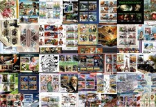 Lot 950 different souvenir sheets - topical collection CTO