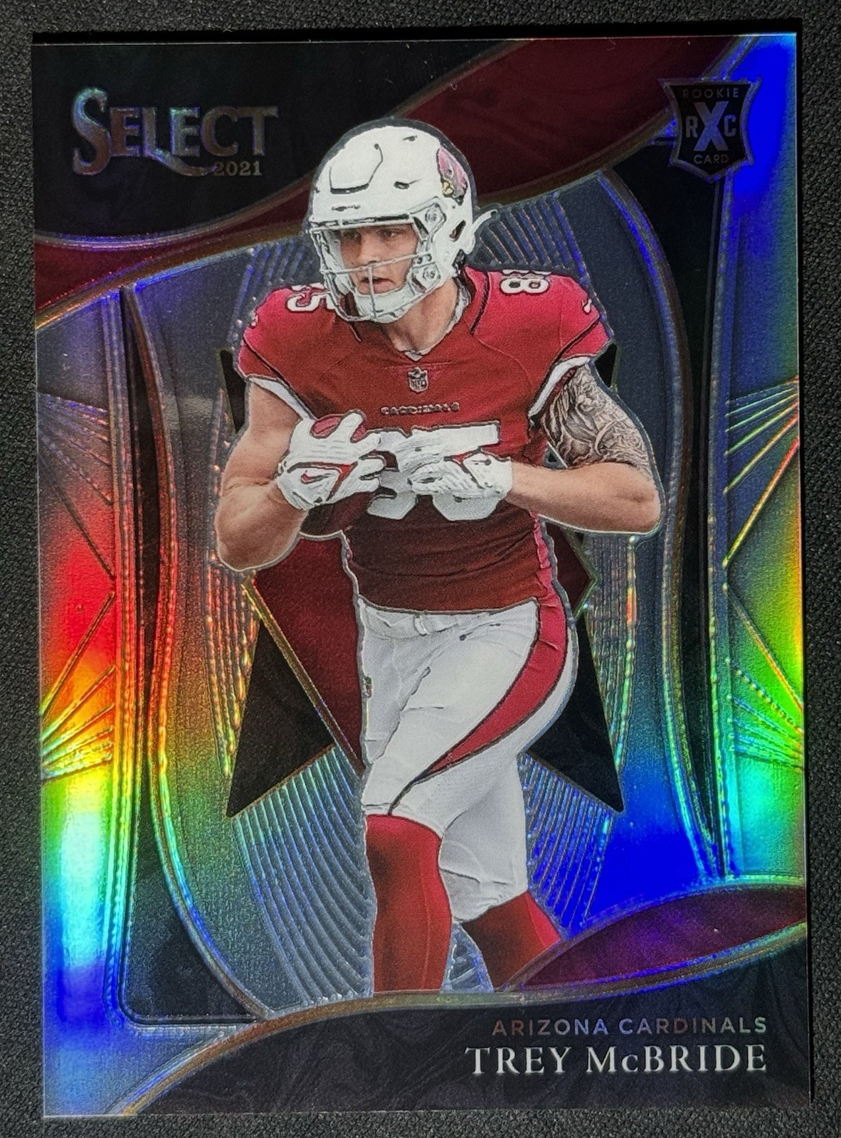 2021 Panini Select Trey McBride XRC Rookie Silver Prizm Arizona Cardinals #417