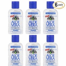 Aloe Vera 100 Pure Gel - 2oz Fruit of the Earth - Pack of 6 - Free Shipping