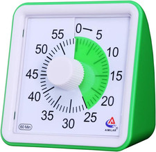 60 Minute Visual Timer - Silent Timer Time Management Tool for Classroom or Meet