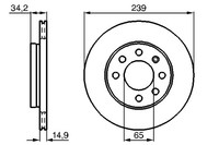 2X Bosch 0 986 479 B42 Bremsscheibe FüR VW Audi