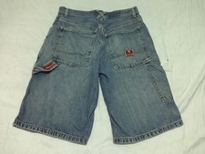 Tommy Hilfiger Mens Vintage Red Label Carpenter Wide Leg Denim Shorts Tag Sz 29