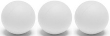 Champion Sports Soft Sponge Lacrosse Indoor Training Ball - White (3-Pack)