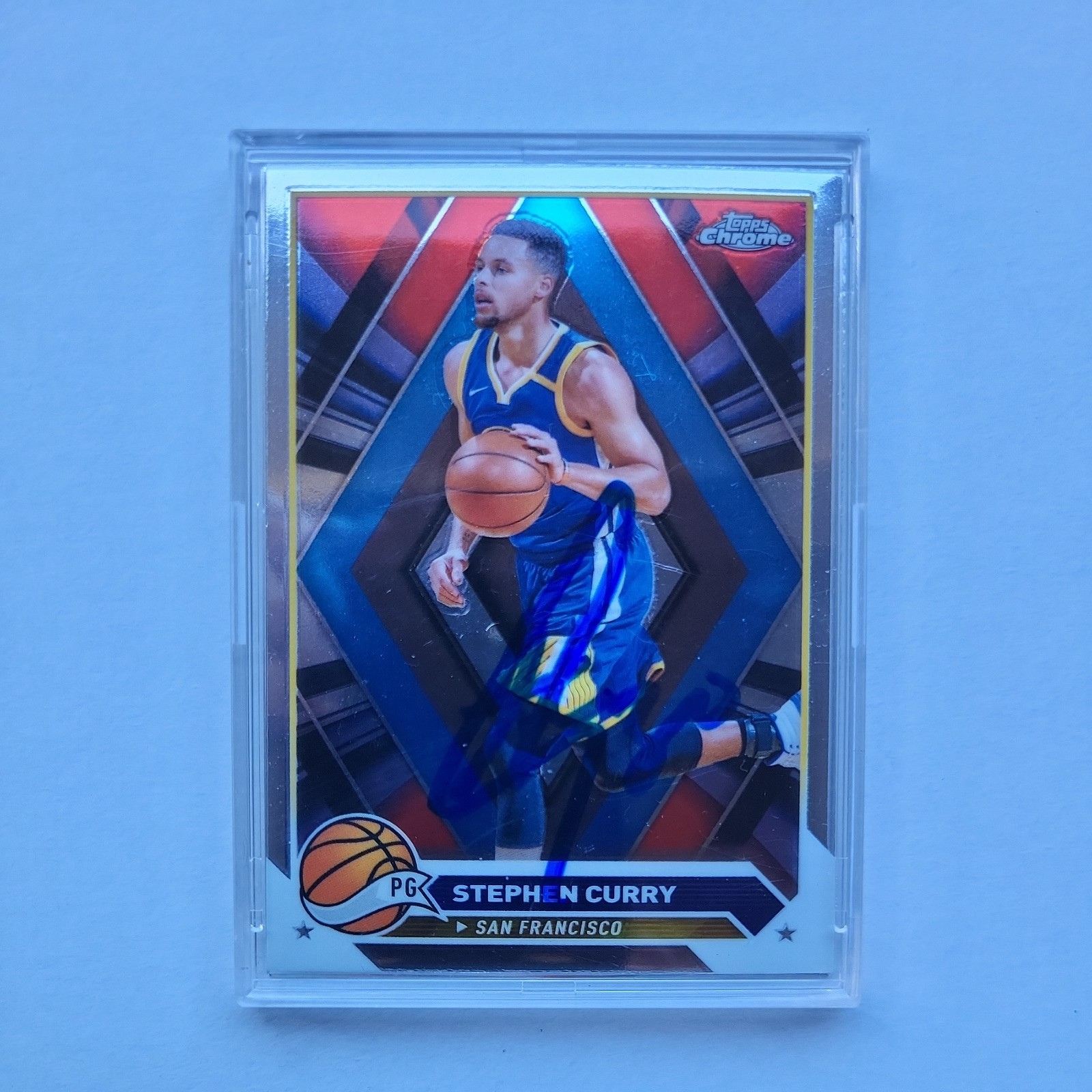 Steph Curry Hand-Signed Autograph 2024 Topps Chrome #30 W/COA
