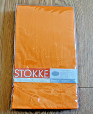 STOKKE SLEEPI FITTED SHEET 400TC COTTON ORNAGE 27" x 46" NEW