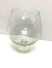 De Colección JUMBO Lg Soplado a Mano Brandy Snifter Terrario Pecera Punta Tarro 11.5" Alto