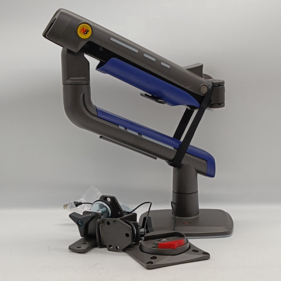 NB Ergonomic G60 ultrawide monitor arm mount 27-45"" VESA 100mm 16kg RGB blue
