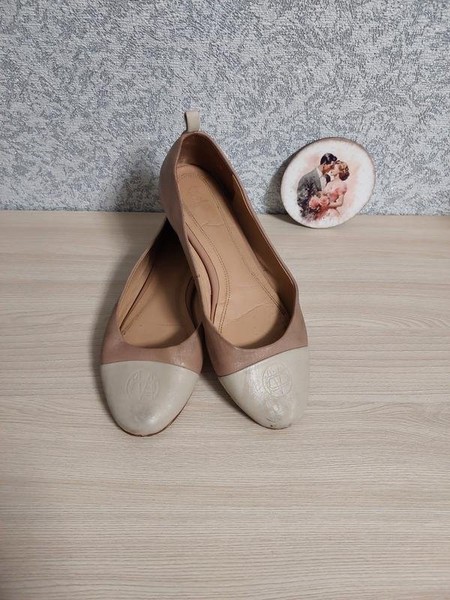 Women Massimo Dutti Heels Beige Leather 37