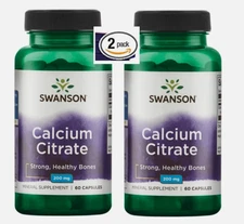 Swanson 2 pack calcium citrate complex (2X60) NEW