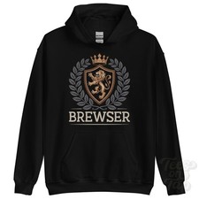 BREWSER FANTASY COAT OF ARMS HOODIE novelty parody family name crest