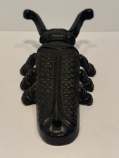 Vintage Cast Iron Beetle Boot Jack - Heavy Duty Doorstop Tool- 669