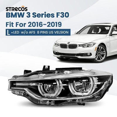 LED Headlight w/o AFS For 2016-2019 BMW 3 Series F30 320i 340i 330i Left Driver