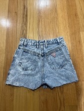 Vintage 90's GUESS Georges Marciano Denim Cutoff Shorts Size 29 Made In USA