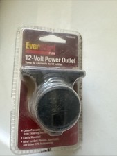 EverStart Plus Auto Auxiliary Dual 12 Volt Power Outlet Black NOS