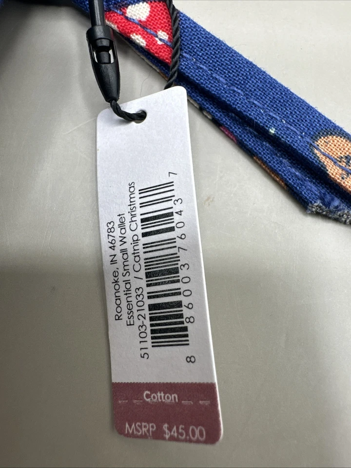 Vera Bradley 猫薄荷圣诞必备小号钱包全新全新带标签 — 第 3/4 张图片