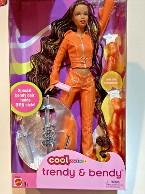 Barbie African American Cool Lookz trendy & bendy 2003- Mattel box