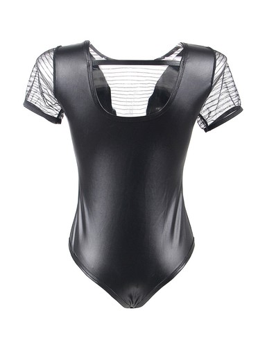 Black Lace Pelle Cuciture Teddy Size:XXL (1534) - Imagen 4 de 5