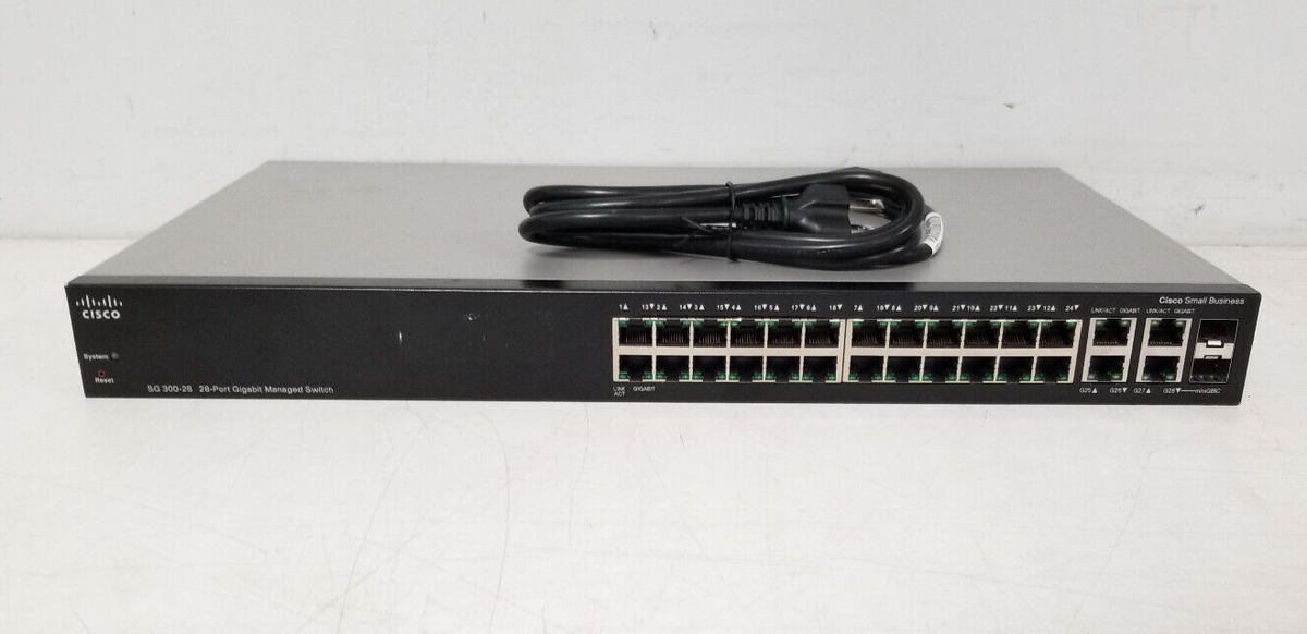 ルーター・ネットワーク機器 Cisco Small Business SG300-28PP Amazon.com: Cisco SG300-28PP-K9 28-Port Gigabit PoE+ Managed